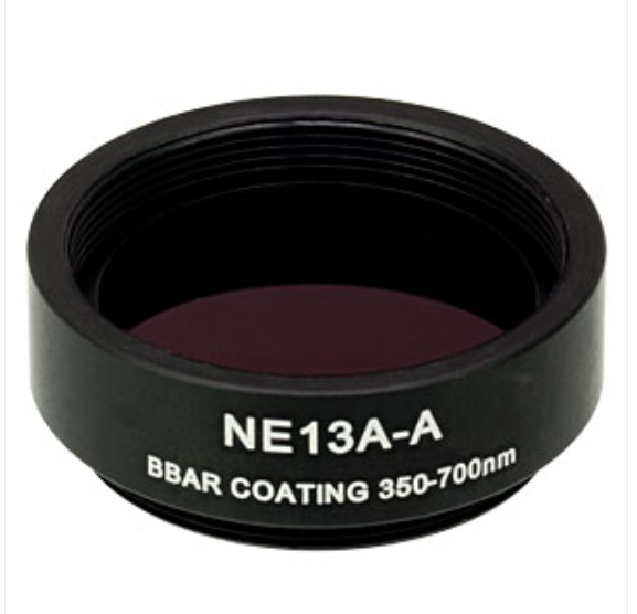 THORLABS 索雷博    NE13A-A Ø25 mm镀增透膜的吸收型中性密度滤光片