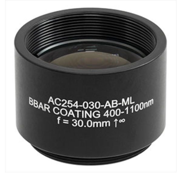 THORLABS 索雷博 &nbsp;&nbsp;&nbsp;AC254-030-AB-ML 消色差双胶合透镜