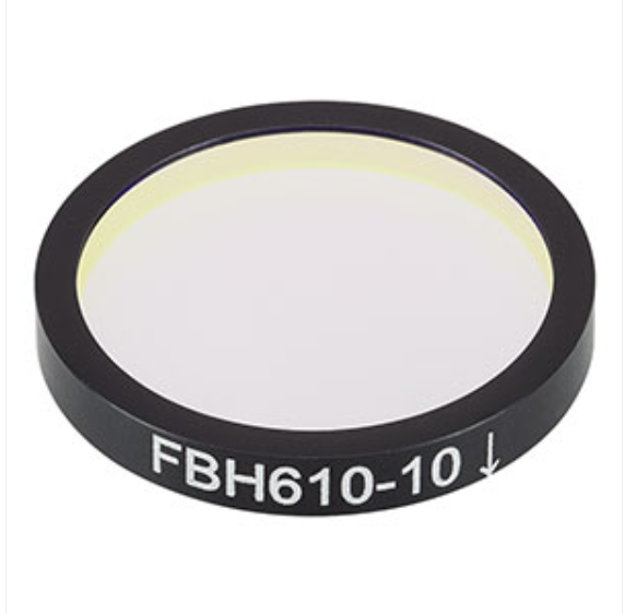 THORLABS 索雷博 &nbsp;&nbsp;&nbsp;FBH610-10 硬膜带通滤光片