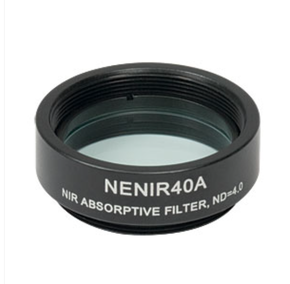 THORLABS 索雷博    NENIR40A Ø25 mm NIR吸收型中性密度滤光片