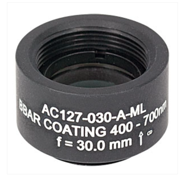THORLABS 索雷博    AC127-030-A-ML 消色差双胶合透镜