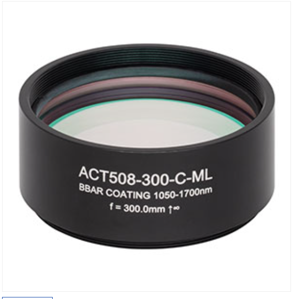 THORLABS 索雷博 &nbsp;&nbsp;&nbsp;ACT508-300-C-ML 消色差双胶合透镜