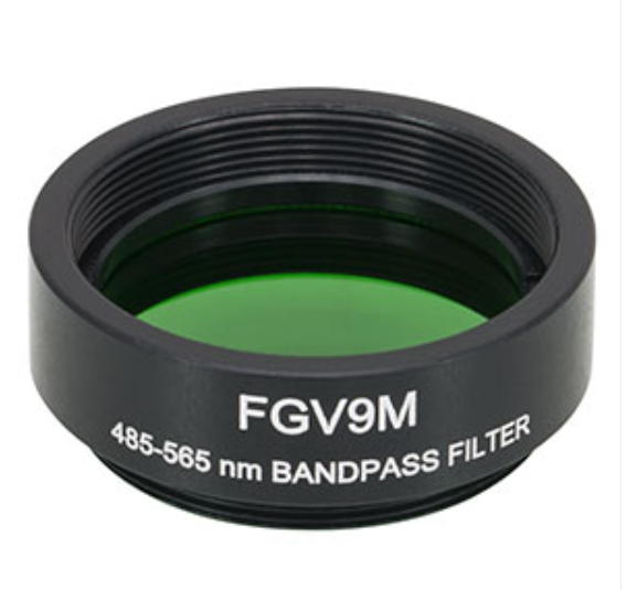THORLABS 索雷博 &nbsp;&nbsp;FGV9M Ø25 mm VG9彩色玻璃带通滤光片