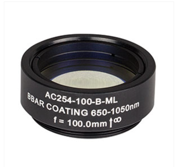 THORLABS 索雷博   AC254-100-B-ML 消色差双胶合透镜