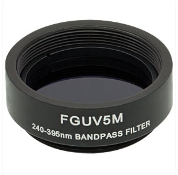 THORLABS 索雷博 &nbsp;&nbsp;FGUV5M Ø25 mm UG5彩色玻璃带通滤光片