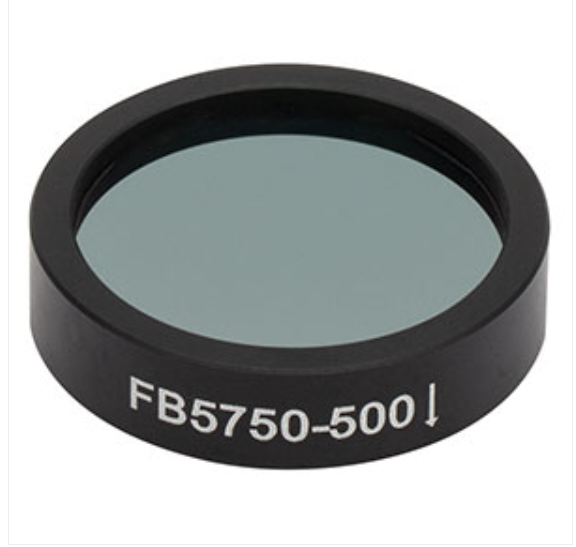 THORLABS 索雷博 &nbsp;&nbsp;&nbsp;FB5750-500 Ø1英寸红外带通滤光片