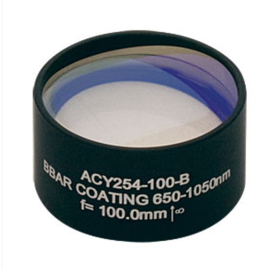 THORLABS 索雷博 &nbsp;&nbsp;&nbsp;ACY254-100-B 柱面消色差透镜