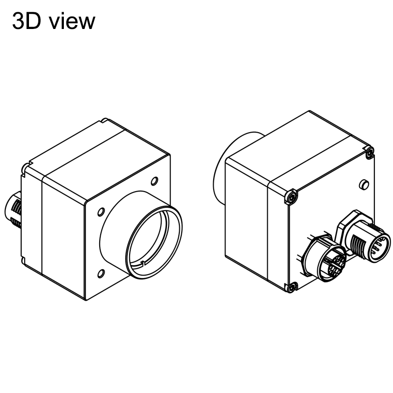 设计图 eco274MVGE67 3D（所有尺寸以毫米为单位）