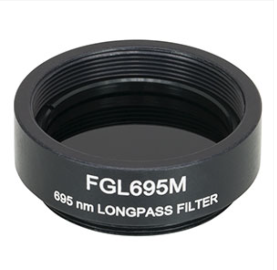 THORLABS 索雷博 &nbsp;&nbsp;&nbsp;FGL695M 长波通彩色玻璃滤光片