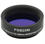 THORLABS 索雷博 &nbsp;&nbsp;&nbsp;FGB25M Ø25 mm BG3彩色玻璃带通滤光片
