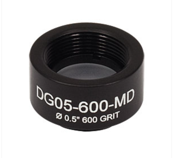 THORLABS 索雷博   DG05-600-MD - Ø1/2英寸，SM05螺纹安装，N-BK7磨砂玻璃散射片