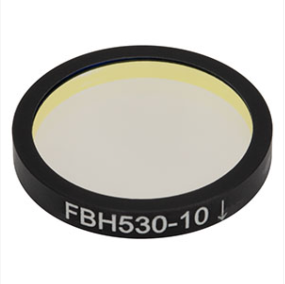 THORLABS 索雷博 &nbsp;&nbsp;&nbsp;FBH530-10 硬膜带通滤光片