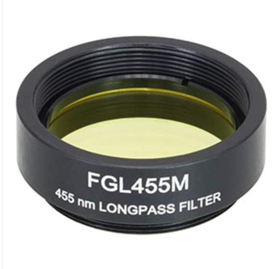 THORLABS 索雷博 &nbsp;&nbsp;&nbsp;&nbsp;FGL455M 长波通彩色玻璃滤光片