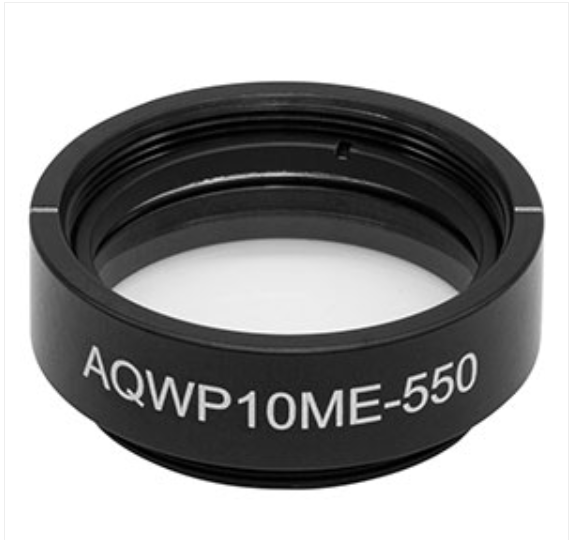 THORLABS 索雷博 &nbsp;&nbsp;&nbsp;AQWP10ME-550 - 聚合物零级消色差四分之一波片