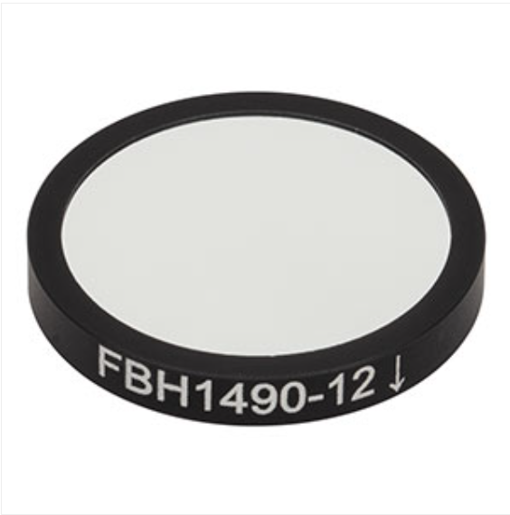 THORLABS 索雷博 &nbsp;&nbsp;FBH1490-12 硬膜带通滤光片