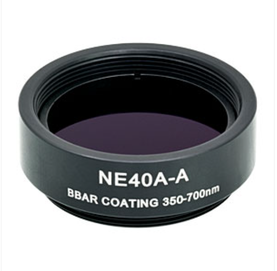 THORLABS 索雷博 &nbsp;&nbsp;&nbsp;NE40A-A Ø25 mm镀增透膜的吸收型中性密度滤光片