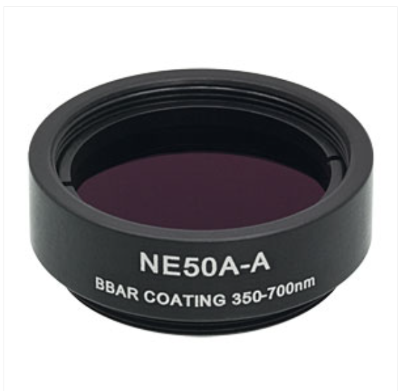 THORLABS 索雷博   NE50A-A Ø25 mm镀增透膜的吸收型中性密度滤光片