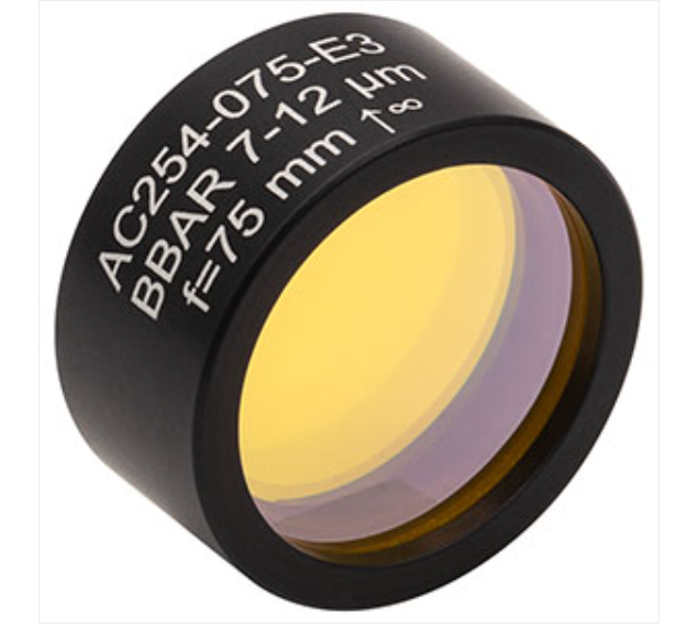 THORLABS 索雷博 &nbsp;&nbsp;&nbsp;AC254-075-E3 空气隙消色差双合透镜