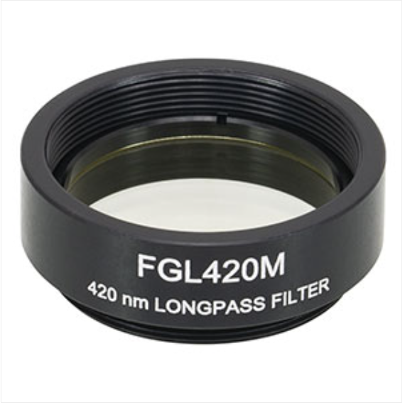 THORLABS 索雷博 &nbsp;&nbsp;FGL420M 长波通彩色玻璃滤光片