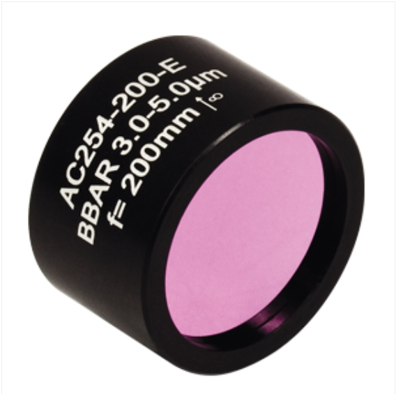 THORLABS 索雷博 &nbsp;&nbsp;AC254-200-E 空气间隔消色差胶合透镜