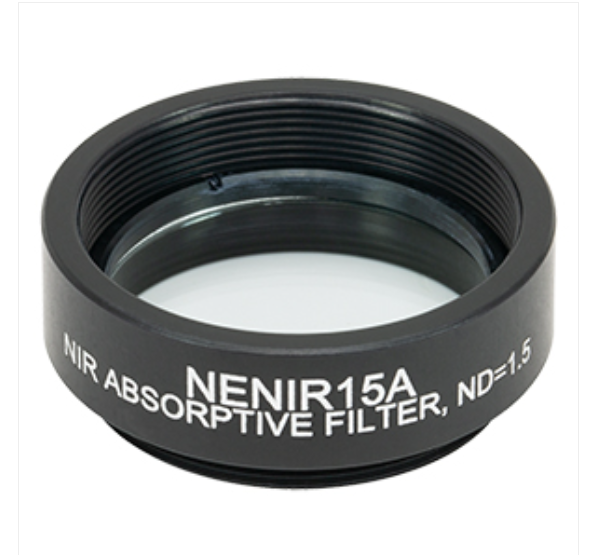 THORLABS 索雷博 &nbsp;&nbsp;&nbsp;&nbsp;NENIR15A Ø25 mm NIR吸收型中性密度滤光片