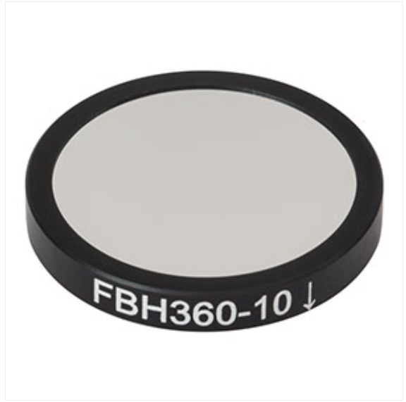 THORLABS 索雷博 &nbsp;&nbsp;&nbsp;FBH360-10 硬膜带通滤光片