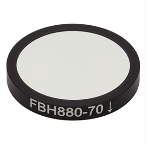 THORLABS 索雷博 &nbsp;&nbsp;&nbsp;FBH880-70 硬膜带通滤光片