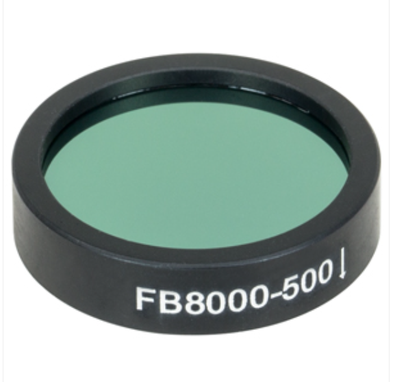 THORLABS 索雷博 &nbsp;&nbsp;&nbsp;FB8000-500 Ø1英寸红外带通滤光片
