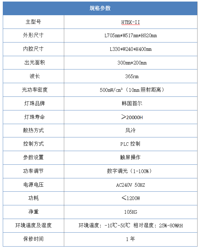 300*200mm uv烤箱详细参数