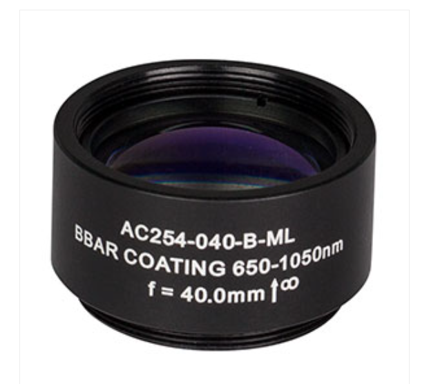 THORLABS 索雷博 &nbsp;&nbsp;&nbsp;AC254-040-B-ML 消色差双胶合透镜