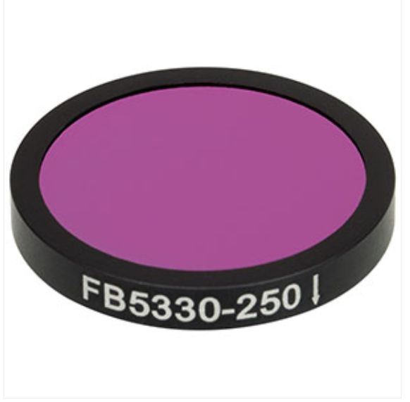 THORLABS 索雷博 &nbsp;&nbsp;&nbsp;FB5330-250 Ø25 mm红外带通滤光片