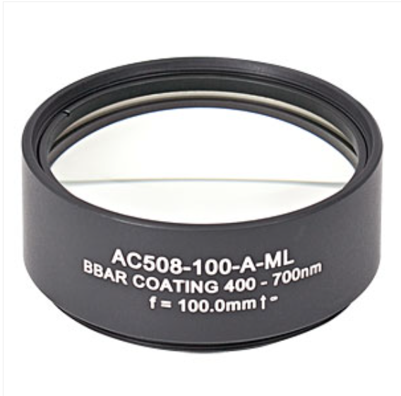 THORLABS 索雷博 &nbsp;&nbsp;&nbsp;AC508-100-A-ML 消色差双胶合透镜