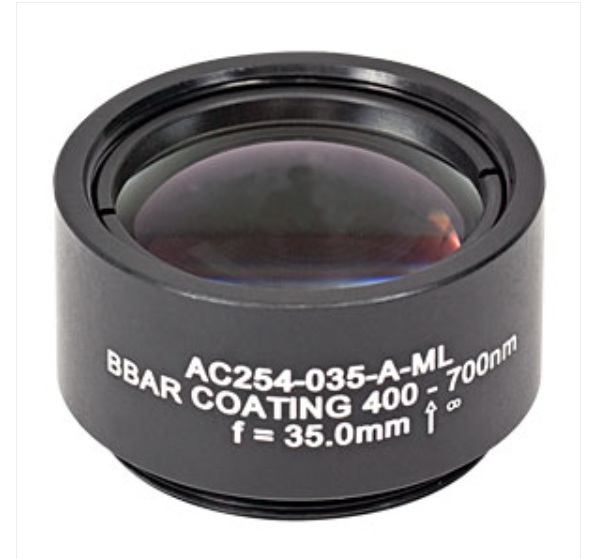 THORLABS 索雷博 &nbsp;&nbsp;&nbsp;AC254-035-A-ML 消色差双胶合透镜
