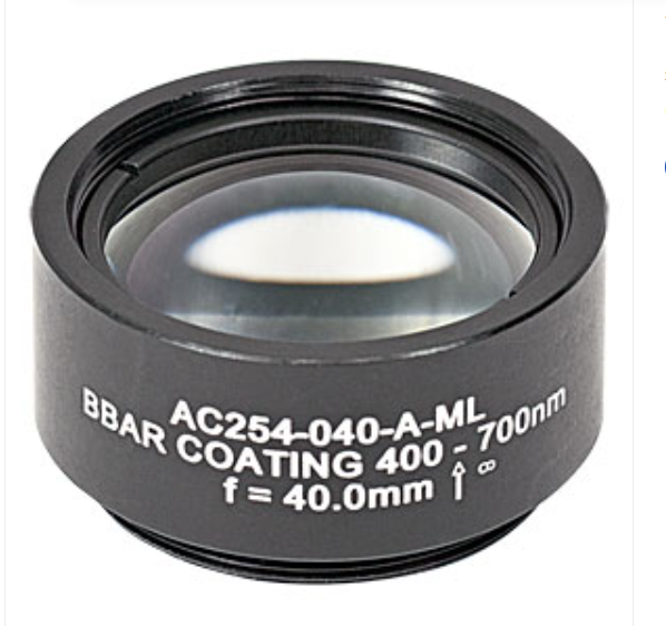 THORLABS 索雷博 &nbsp;&nbsp;&nbsp;&nbsp;AC254-040-A-ML 消色差双胶合透镜