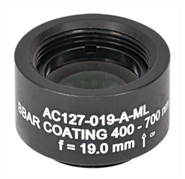 THORLABS 索雷博    AC127-019-A-ML 消色差双胶合透镜