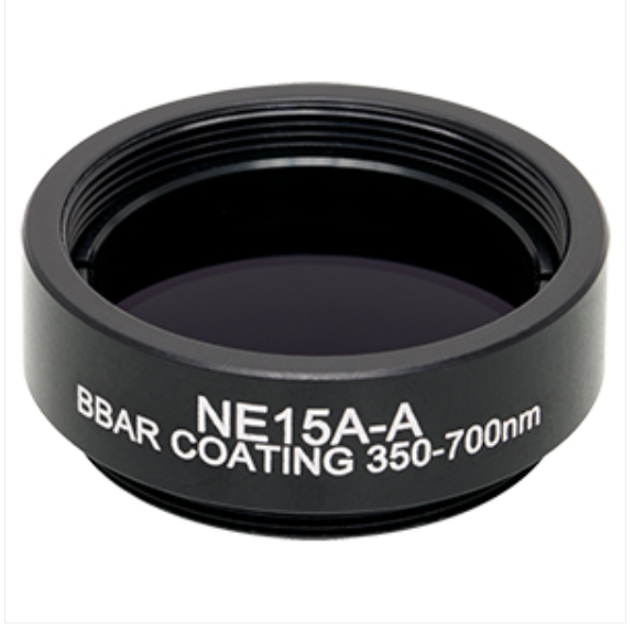THORLABS 索雷博    NE15A-A Ø25 mm镀增透膜的吸收型中性密度滤光片