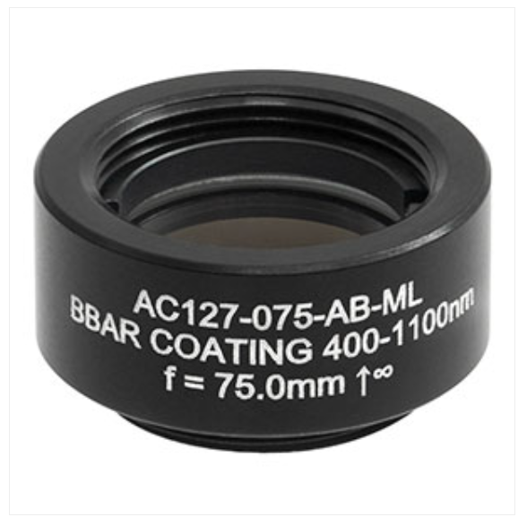THORLABS 索雷博   AC127-075-AB-ML 消色差双胶合透镜