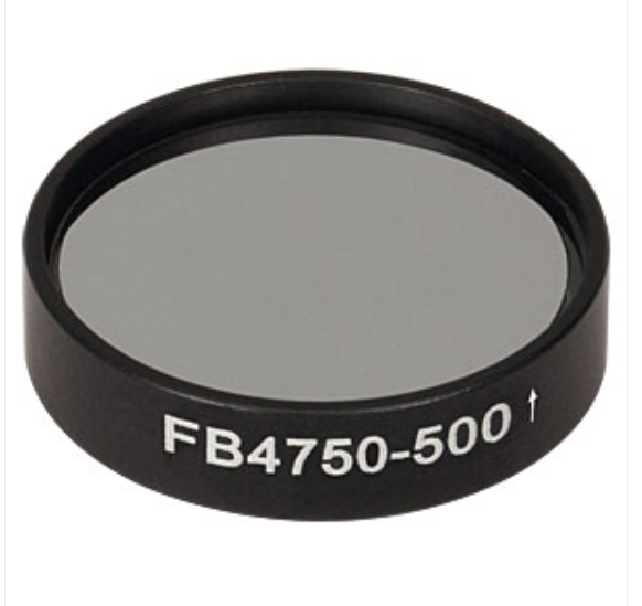 THORLABS 索雷博 &nbsp;&nbsp;&nbsp;FB4750-500 Ø1英寸红外带通滤光片
