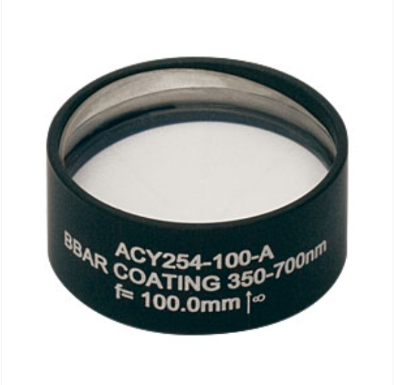 THORLABS 索雷博 &nbsp;&nbsp;&nbsp;ACY254-100-A 柱面消色差透镜