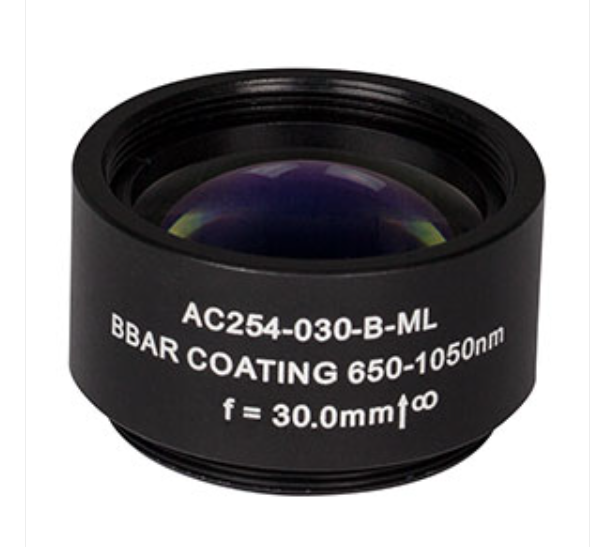 THORLABS 索雷博 &nbsp;&nbsp;&nbsp;AC254-030-B-ML 消色差双胶合透镜