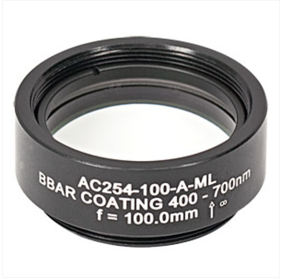 THORLABS 索雷博    AC254-100-A-ML 消色差双胶合透镜