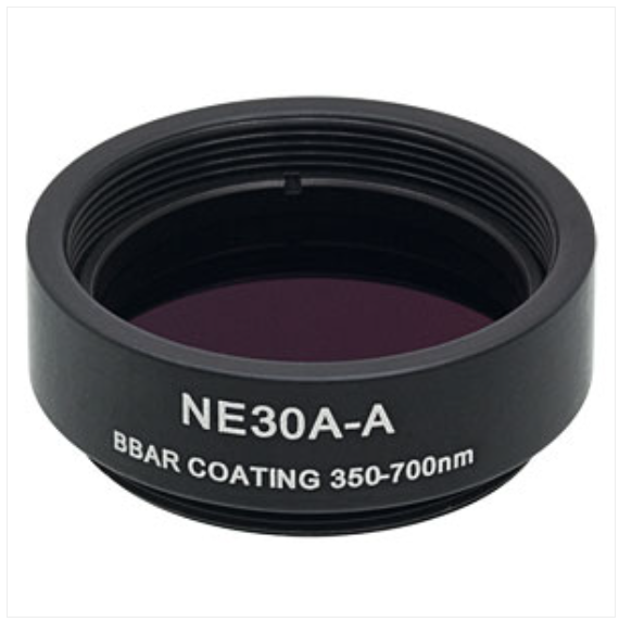 THORLABS 索雷博 &nbsp;&nbsp;&nbsp;NE30A-A Ø25 mm镀增透膜的吸收型中性密度滤光片
