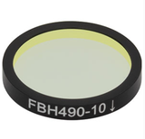 THORLABS 索雷博 &nbsp;&nbsp;&nbsp;FBH490-10 硬膜带通滤光片