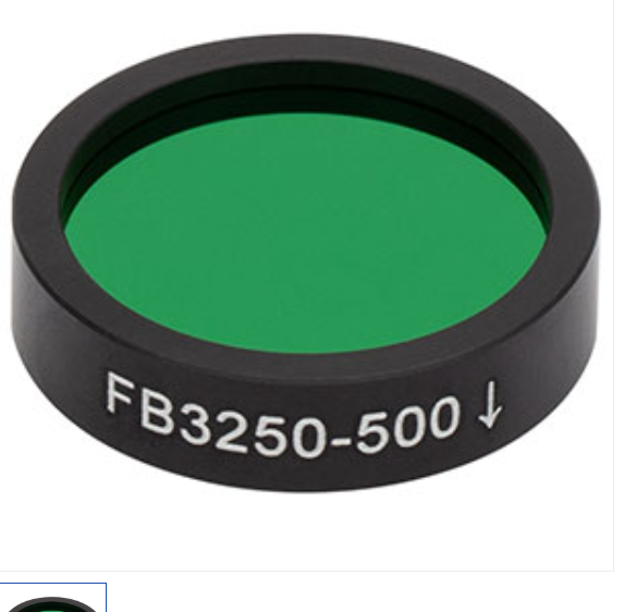 THORLABS 索雷博 &nbsp;&nbsp;FB3250-500 Ø1英寸红外带通滤光片