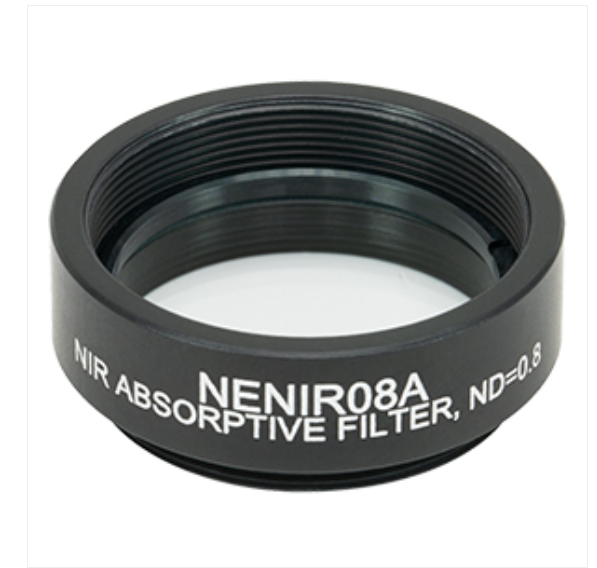 THORLABS 索雷博    NENIR08A Ø25 mm NIR吸收型中性密度滤光片