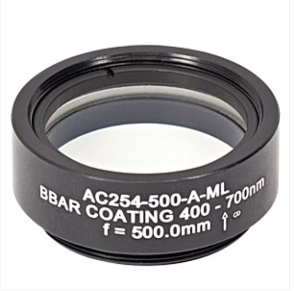 THORLABS 索雷博 &nbsp;&nbsp;&nbsp;AC254-500-A-ML 消色差双胶合透镜