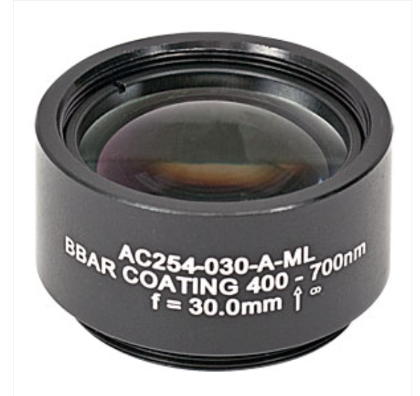 THORLABS 索雷博 &nbsp;&nbsp;&nbsp;AC254-030-A-ML 消色差双胶合透镜
