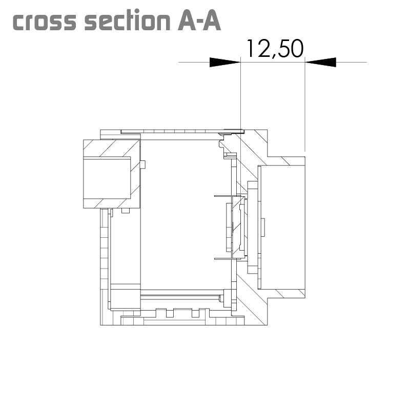 设计图 eco424MVGE4IO 左（所有尺寸以毫米为单位）