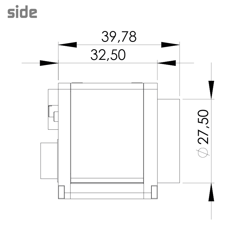 设计图 eco424MVGE4IO 右（所有尺寸以毫米为单位）