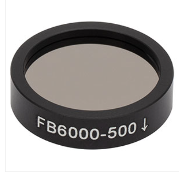 THORLABS 索雷博 &nbsp;&nbsp;&nbsp;FB6000-500 Ø1英寸红外带通滤光片
